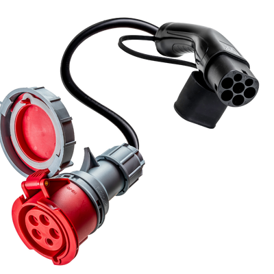 16A 5-pole to Type 2 adapter