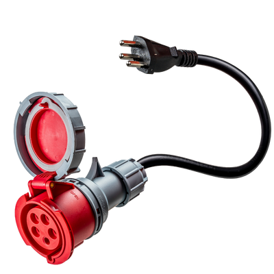 16A 5-pole to Type J for Switzerland adapter