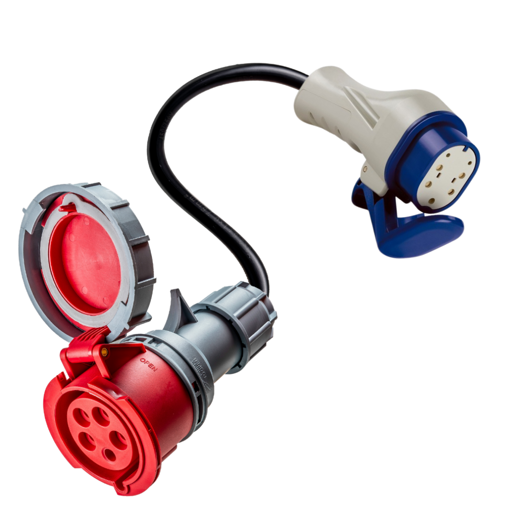 16A 5-pole to Type 3 adapter