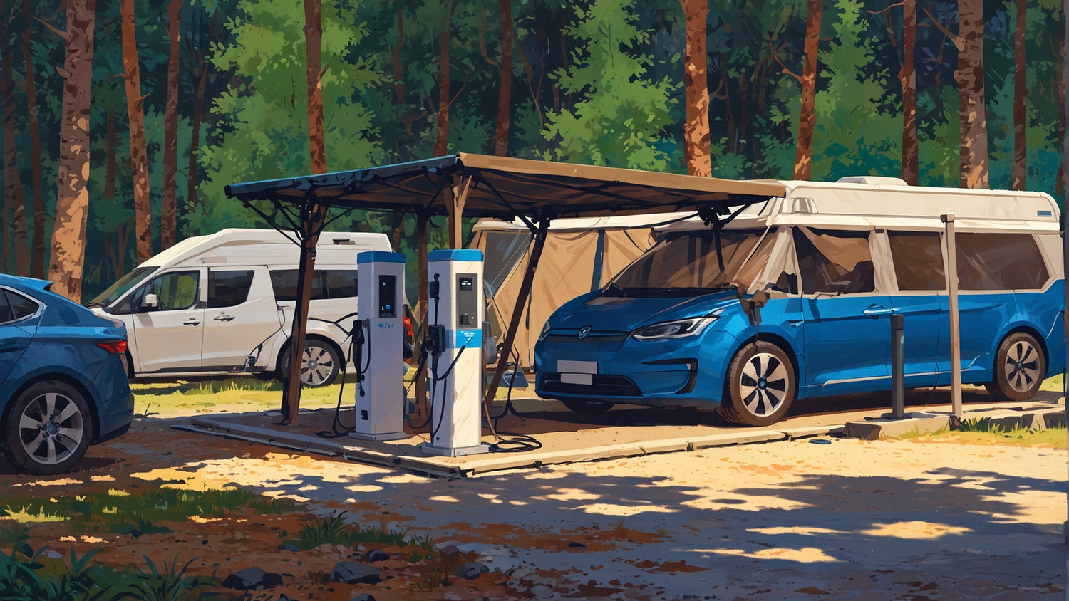 Safely and Efficiently Charge Your Electric Car at the Campsite