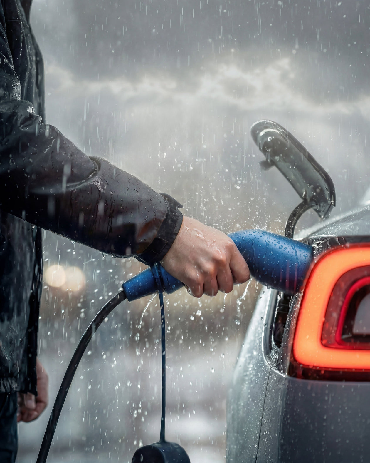 Charging Your EV in Heavy Rain: IP Ratings, Cable Inspection and the Do's and Don'ts