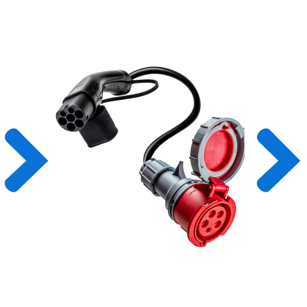 Adapter 32A red commando to Type 2 | Voldt®