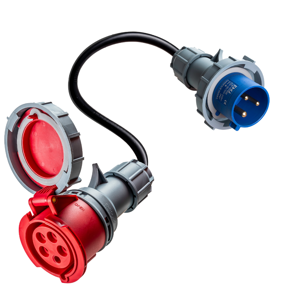 32A 5-pole commando to 32A 3-pole commando Adapter – VOLDT