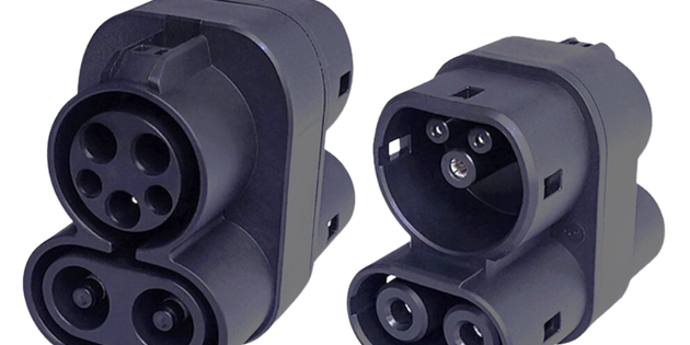 EV charging adapter CCS1 to CCS2