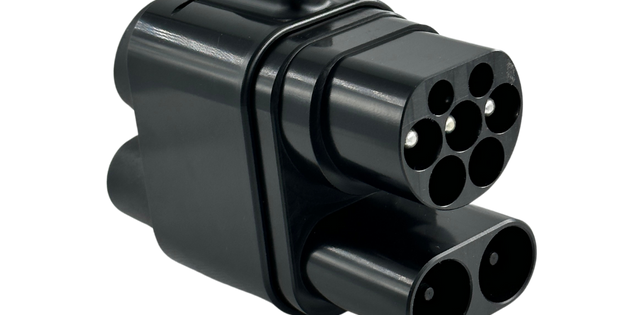 EV charging adapter CCS2 to CCS1