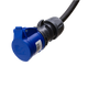 Adapter cable type 2 (charging station side) to 3-pole blue 32A commando socket