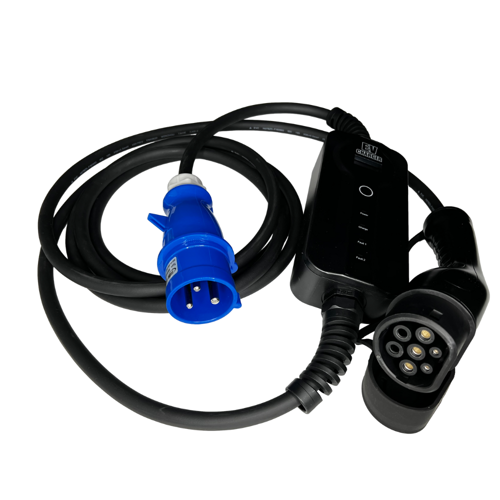 Voldt® Type 2 - 16A blue commando socket | 1 phase | Adjustable 8A ...