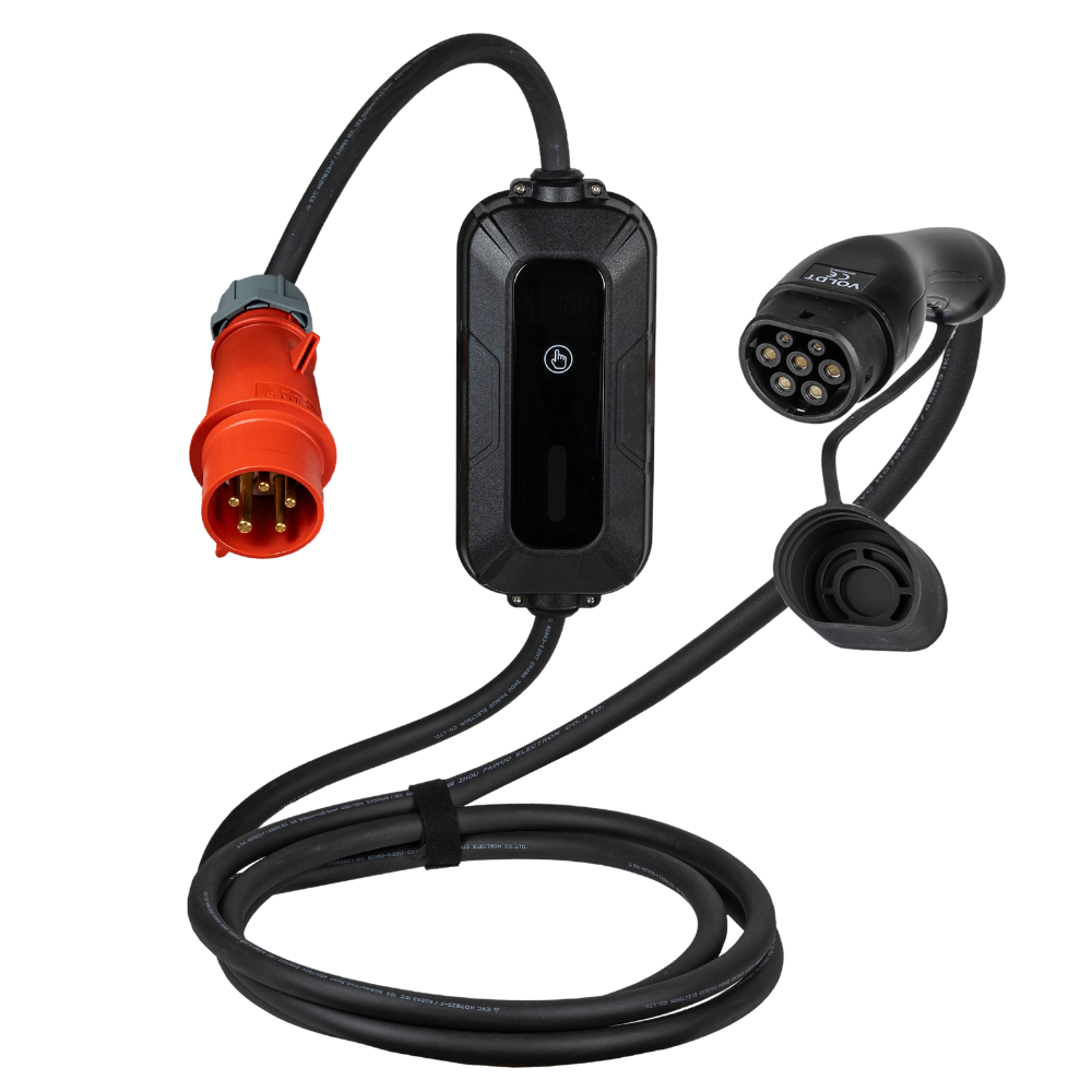 Voldt® Type 2 - 32A red commando socket | 3 phase | Adjustable 8A - 32a ...