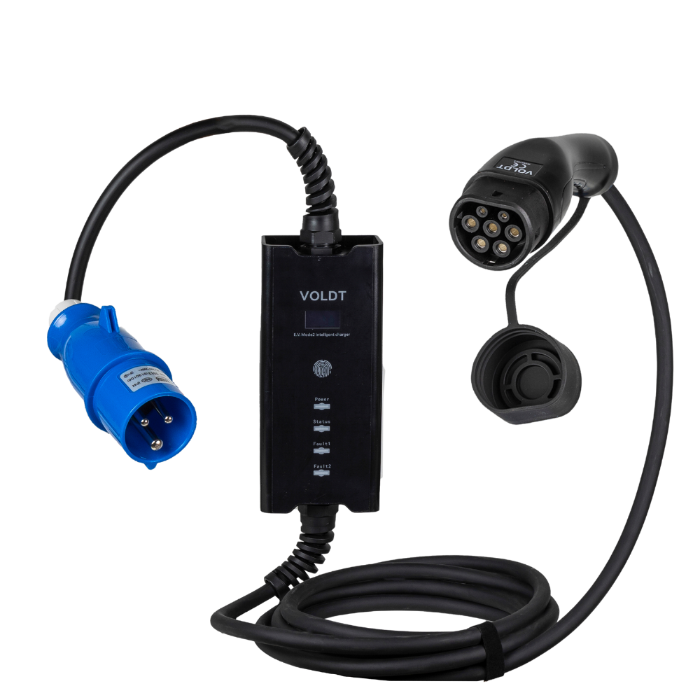 Voldt® Type 2 - 32A blue commando socket | 1 phase | Adjustable 8A ...