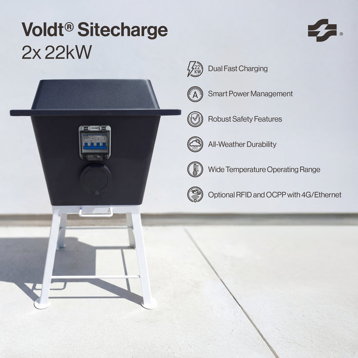 Voldt® Sitecharge | Type 2 | 2x 22kW
