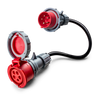 32A 5-pole commando to 16A 5-pole commando Adapter