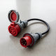 32A 5-pole commando to 16A 5-pole commando Adapter
