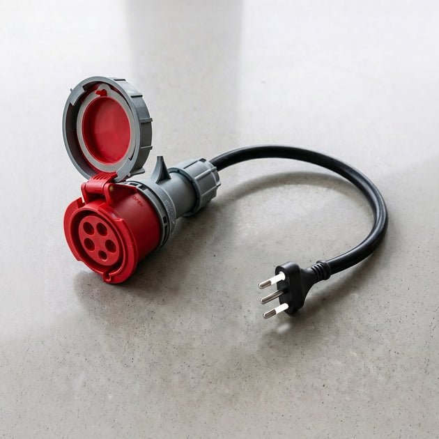 32A 5-pole commando to Type L Adapter for Italy