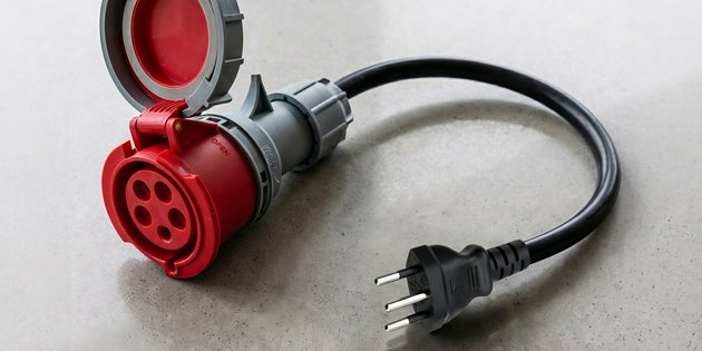 16A 5-pole to Type J for Switzerland adapter