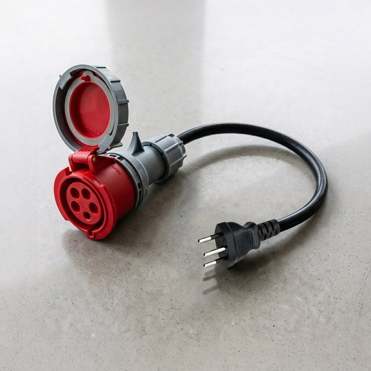 16A 5-pole to Type J for Switzerland adapter