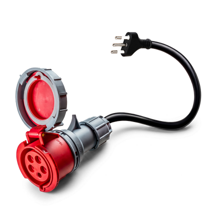 32A 5-pole commando to Type L Adapter for Italy