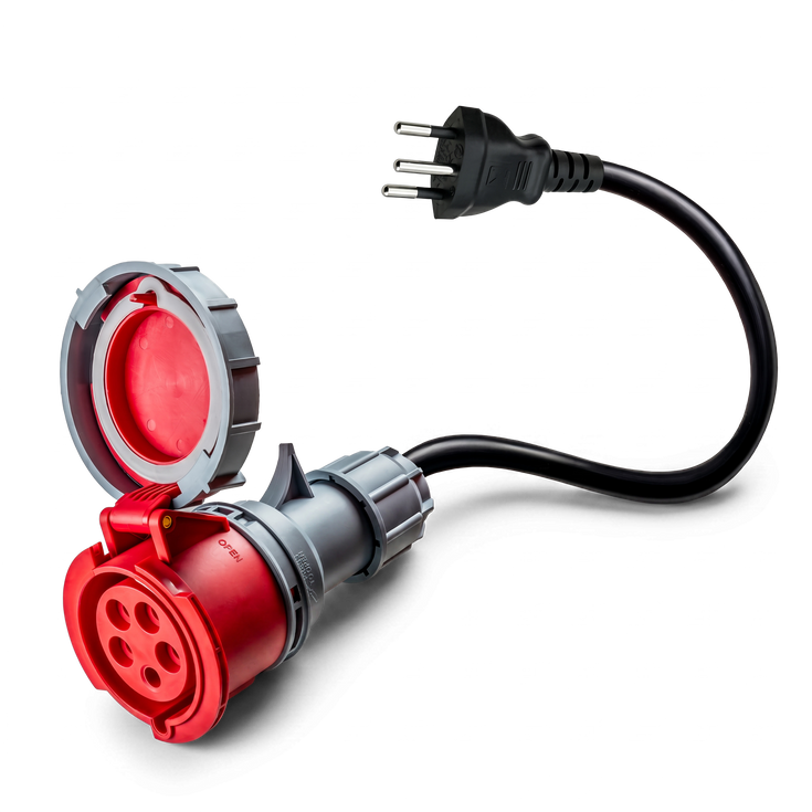16A 5-pole to Type J for Switzerland adapter