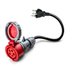 16A 5-pole to Type J for Switzerland adapter