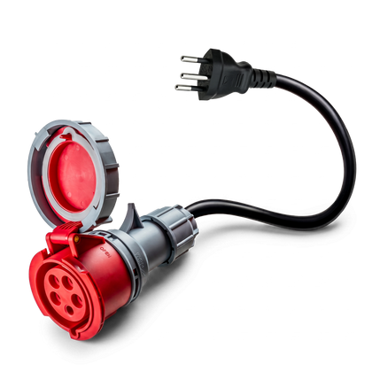 32A 5-pole commando to Type J Adapter for Switzerland