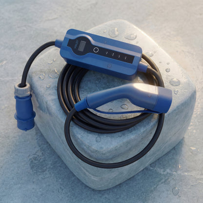 Voldt® Portable EV charger commando plug | 1 phase | 8A - 16A | 3.7kW + APP
