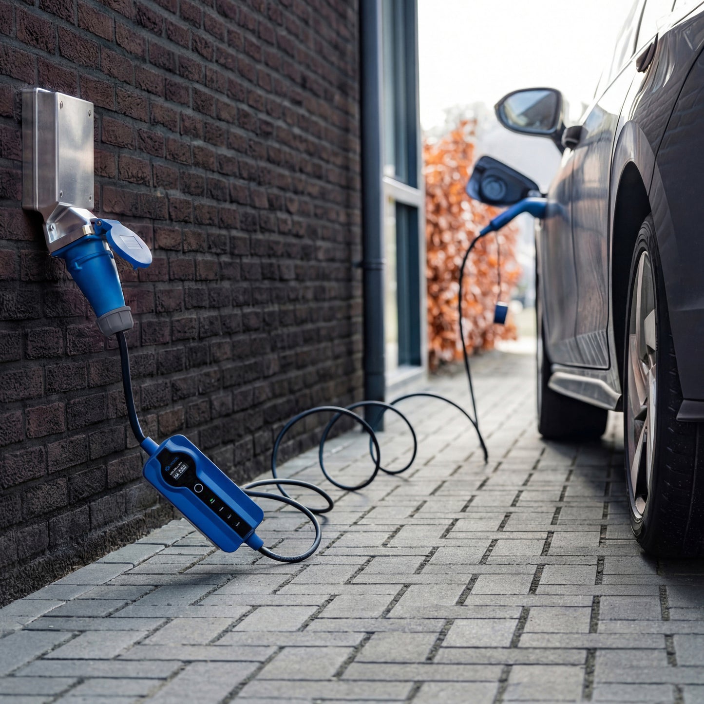 Voldt® Portable EV charger commando plug | 1 phase | 8A - 32A | 7.4kW + APP