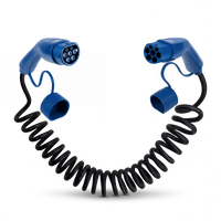 Type 2  | mode 3 | 16A | 11kW | coiled charging cable