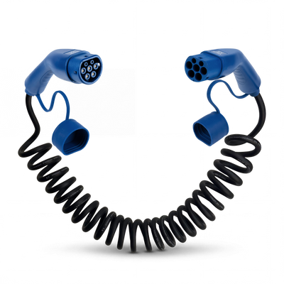 Type 2  | mode 3 | 16A | 11kW | coiled charging cable