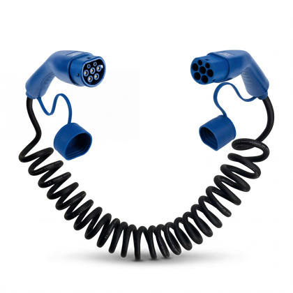 Type 2 | 1 phase | 16A | 3,7kW | coiled charging cable