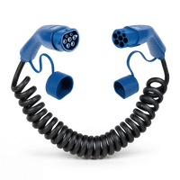Type 2  | mode 3 | 32a | 22kW | coiled charging cable