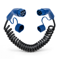 Type 2  | mode 3 | 32a | 22kW | coiled charging cable