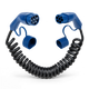 Type 2  | mode 3 | 32a | 22kW | coiled charging cable
