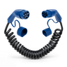Type 2  | mode 3 | 32a | 22kW | coiled charging cable