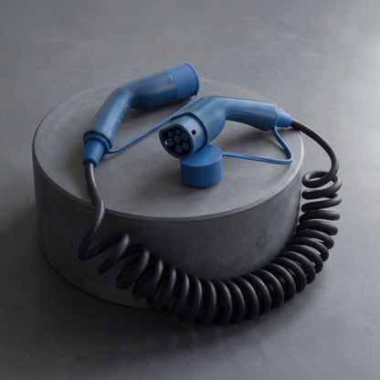 Type 2  | mode 3 | 16A | 11kW | coiled charging cable