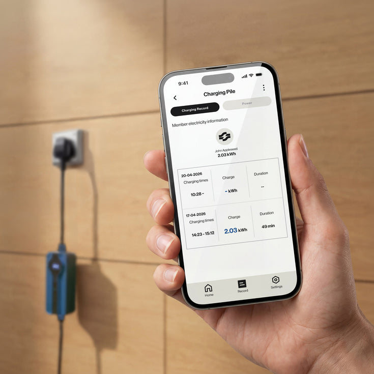 Voldt® app on a smartphone showing live charging data