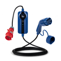 Voldt® Portable EV charger commando plug | 3 phase | 8A - 16A | 11kW + APP