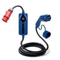 Voldt® Portable EV charger commando plug | 3 phase | 8A - 32A | 22kW + APP