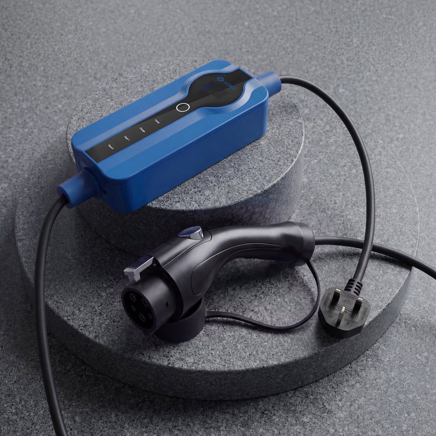 3 Pin - type 1 EV portable charger | Adjustable 8A - 13A | 2,8kW