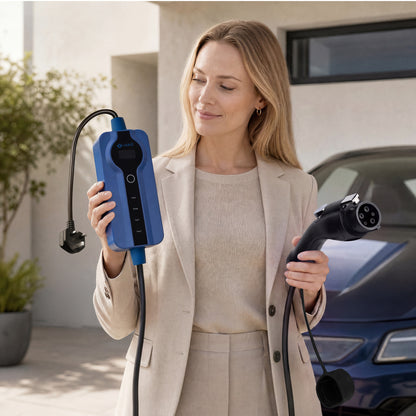 3 Pin - type 1 EV portable charger | Adjustable 8A - 13A | 2,8kW