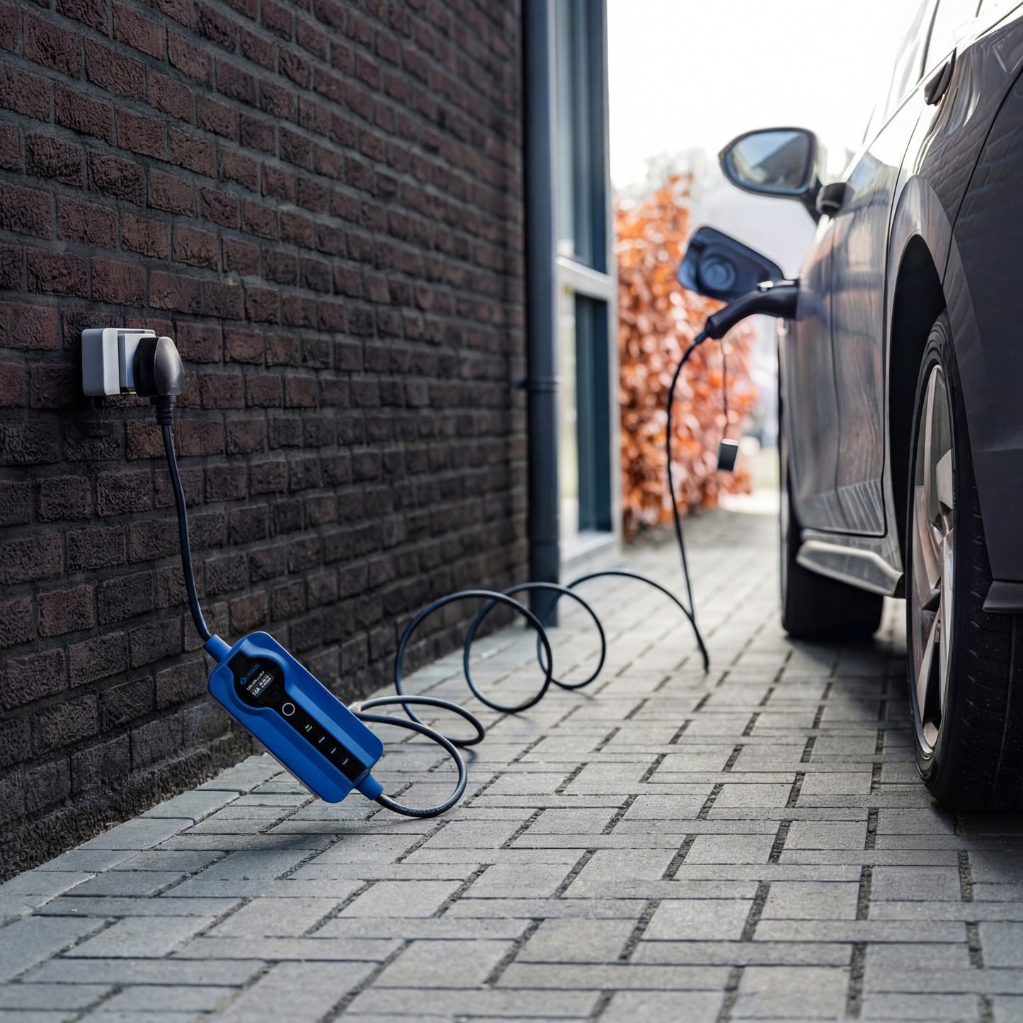 3 Pin - type 1 EV portable charger | Adjustable 8A - 13A | 2,8kW