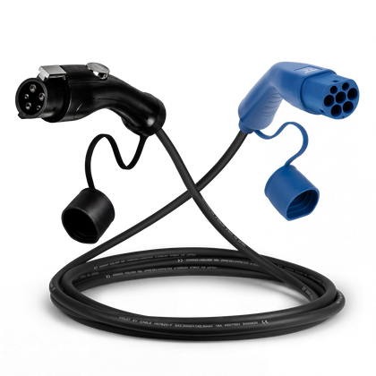 Type 1 - type 2 | 1 phase | 16A | 3,7kW charging cable