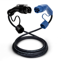 Type 1 - type 2 | 1 phase | 32a | 7.4kW charging cable