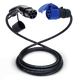 Adapter cable type 2 (charging station side) to 3-pole blue 32A commando socket